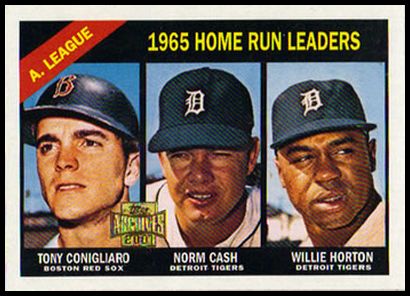 431 AL HR Leaders (Tony Conigliaro Norm Cash Willie Horton) 66